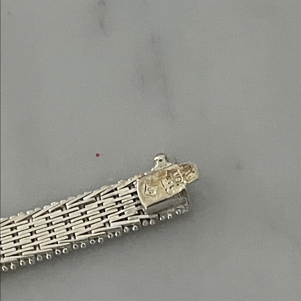 Vintage 1980s Sterling Silver Bracelet - Picture 9 of 12